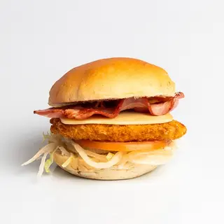 Spicy bacon burger pollo