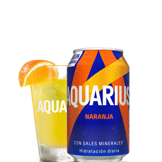 Aquarius Naranja lata 330ml.