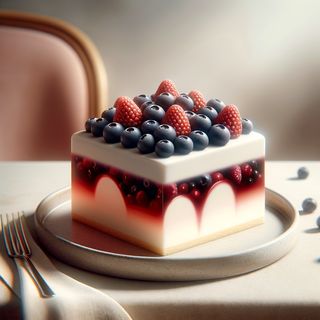 Felie tort Iaurt & fructe de padure