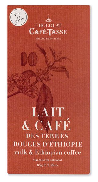 Café-Tasse Белгийски шоколад - млечен с кафе Етиопия (85г)