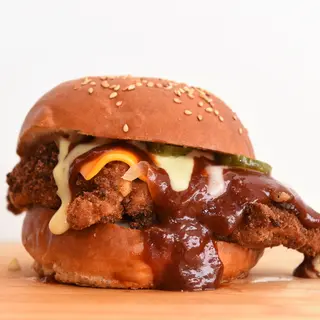 Peri-Peri Chicken Burger with  Fries