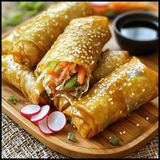Crispy Veggie Spring Rolls