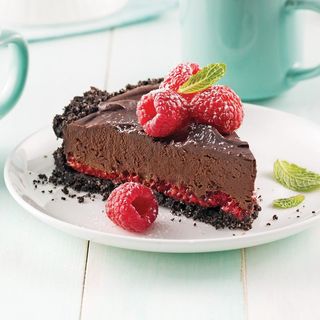 Dark Chocolate Raspberry Pie
