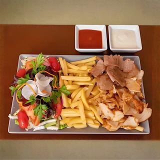 Talerz kebab duży