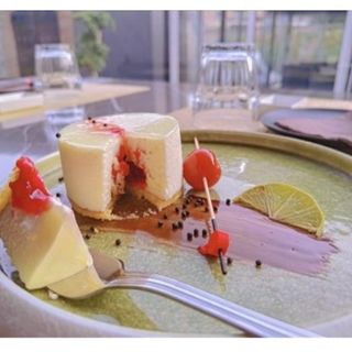 Mousse limone cuore lampone 