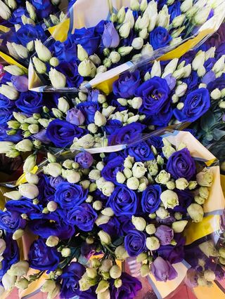 Mazzo di Lisanthius blu