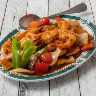 42. Gambas Salsa Picante