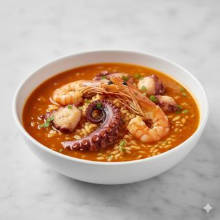 Caldoso De Pulpo Y Gambón ( para 2 pers)