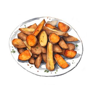 Mix de Patata Y Boniatos Fritos