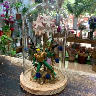 Cúpula con Biznaga y SúperHéroe "Tridente"