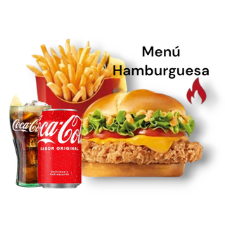 Menú Hamburguesas Pollo 