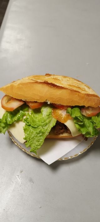 Bocadillo carne mechada