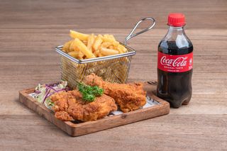 2 pieces of chicken + Chips + Soda