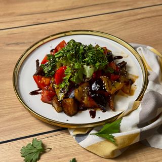 Жареный баклажан с мясом