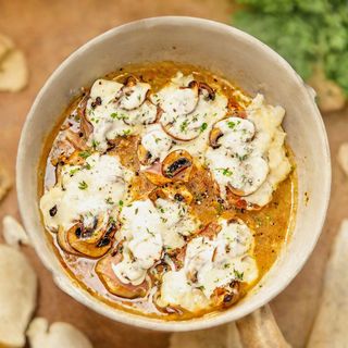 Piept de pui Valdostana cu orez cremos