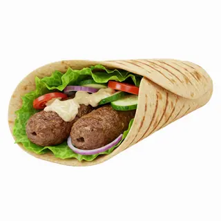 Box Sandwich chich Viande  (2 brochettes)