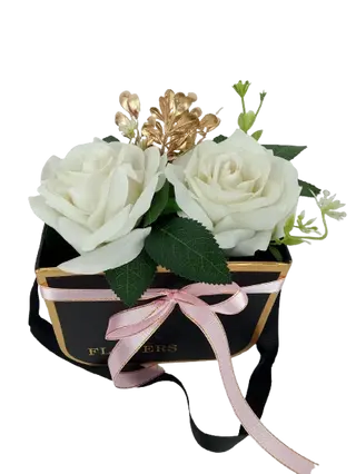 Elgente Artificiel Blanche Roses