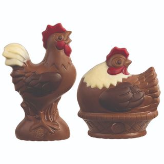 Panorama com Galinha de Chocolate