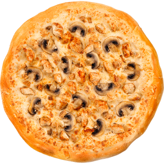 Пицца с курицей и грибами
