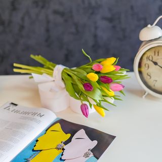 Buchet din 19 lalele multicolore