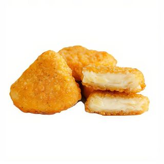 Triángulos de queso con mermelada de fresa