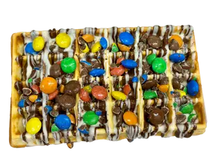 M&M Magic waffle