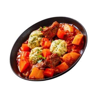 Albóndigas guisadas con patatas y verduras (500 g.)