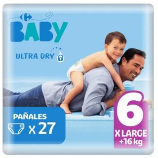 Pañales Baby Talla 6 Carrefour 34 Uds.
