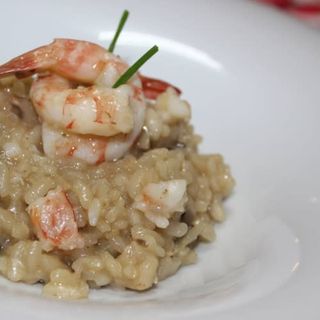 Risotto De Trufa Y Langostinos