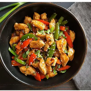Wok de pollo