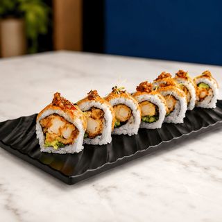 Maki langostino anticuchero