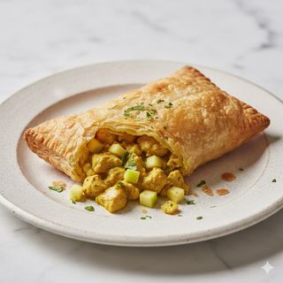 Ración De Brick De Pollo Al Curry Con Manzana