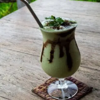 jus d'avocat au chocolat