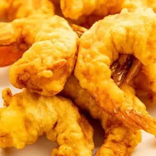 Golden Fried Prawns