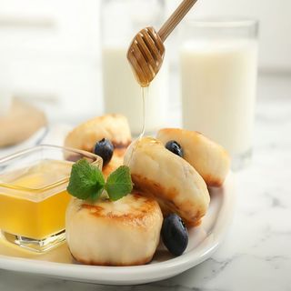 Cuajada Con Pasas Y Miel