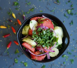 კიტრი პომიდორი კახურად