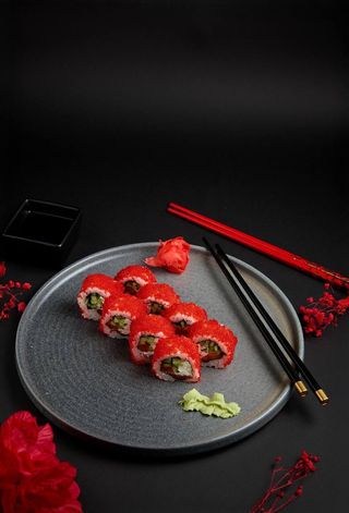 Калифорния с лососем/ California cu somon