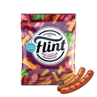 Sucharki Flint o smaku kiełbasy myśliwskiej