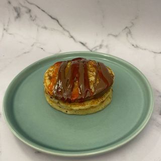 Pancake nutella e salsa di lamponi