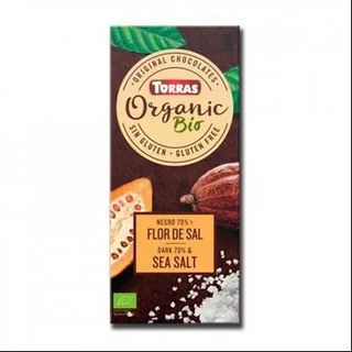 Chocolate Negro 70% Cacao Flor de Sal Eco Torras 100 Gr.