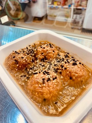 Albóndigas de pollo al Pedro Ximenez