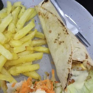 Chips with Chicken Shawarma