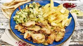 Shaorma de pui (la farfurie)