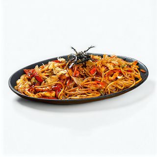 Fideo de arroz gambas