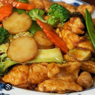 Pollo con verdure miste