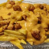 Patatas pollo y queso 