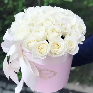 Cutie Trandafiri Albi