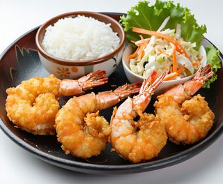 Krewetki chrupiące - porcja dziecięca 4 szt.