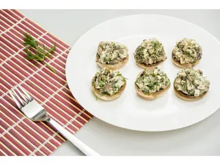 Ciuperci umplute, vegane, fără gluten