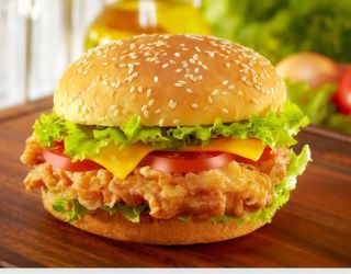 Hamburguesa De Pollo Frito Normal